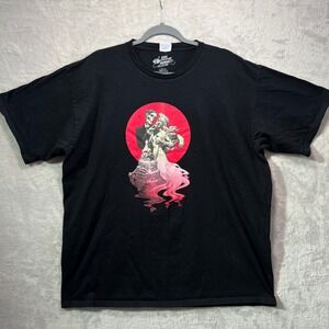 Y2K Kirk Hammett Collection Wedding Band Graphic Black T Shirt Men 2XL Metallica